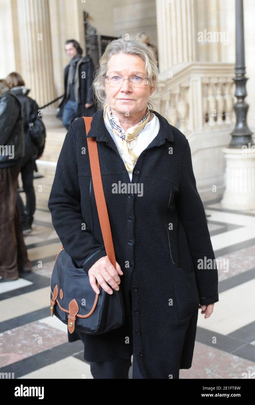 Danielle Gonnin, the mother of Kalinka Bamberski pictured at the Palais de Justice where she attended the second day of Krombach's trial for the murder of Kalinka Bamberski, in Paris, France on March 30, 2011. The French court today decided to continue the trial of the German doctor, who is accused of having raped and killed his then 14-year-old stepdaughter, Kalinka Bamberski, in the summer of 1982 while she was holidaying with her mother at Krombach's home at Lake Constance, southern Germany. A court in Germany ruled that Krombach could not be held responsible for the death, but in 1995 a co Stock Photo
