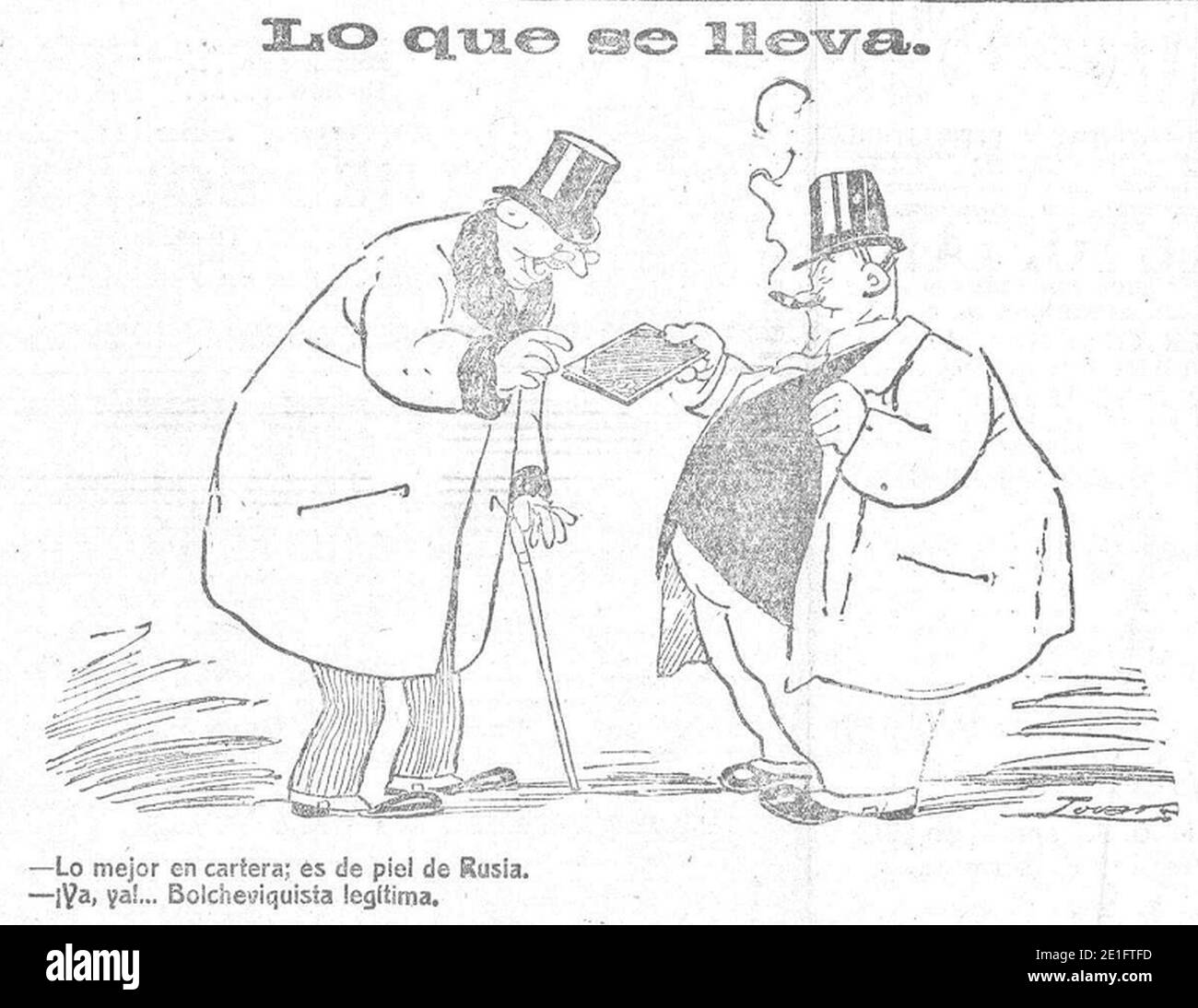 Lo que se lleva, de Tovar, Heraldo de Madrid, 6 de enero de 1919. Stock Photo