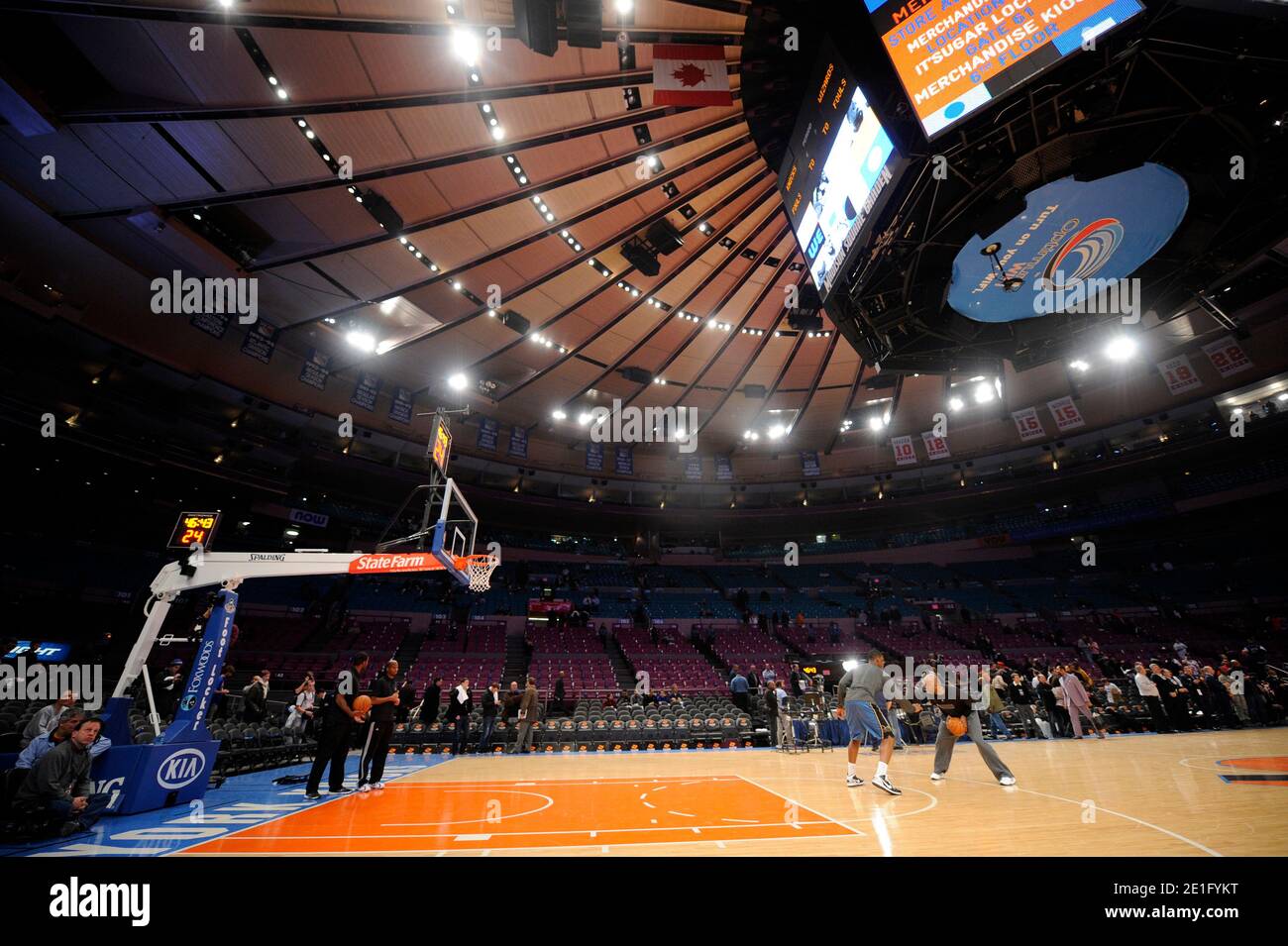 Atmosphere during the NBA basketball match, New York Knicks vs Washington  Wizards at Madison Square Garden in New York City, NY, USA on January 24,  2011. New York Knicks won 115-106. Photo, image size:1300x955