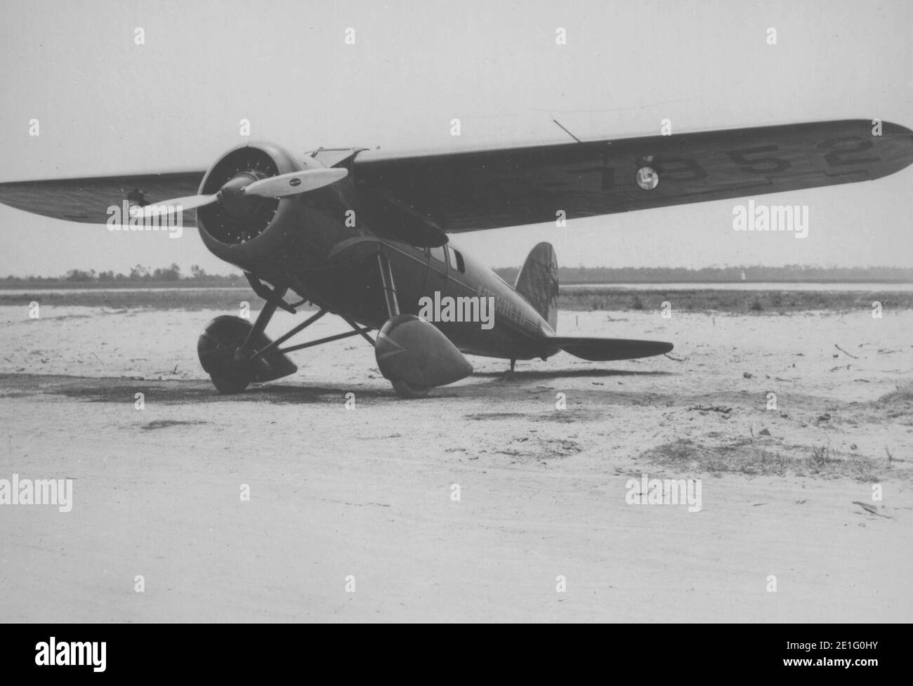 Lockheed Vega 5B of Amelia Earhart c1932. Stock Photo