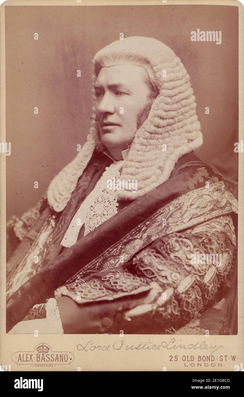 Lord Justice Lindley 1 Stock Photo Alamy