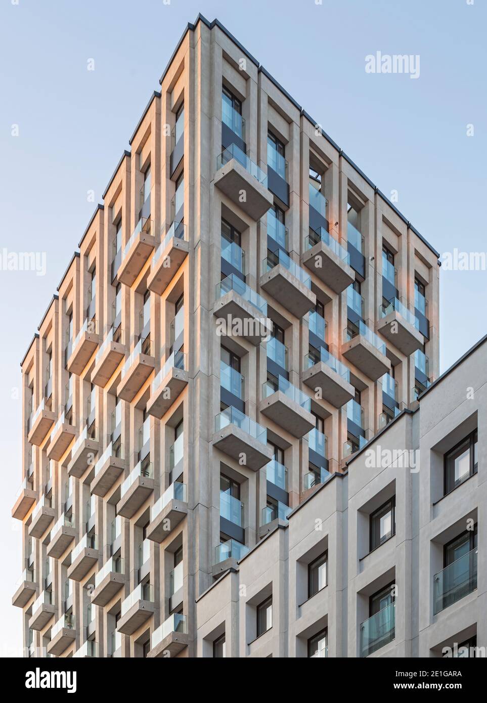 Exterior view of Haga Nova Residences in the new Hagastaden district in Stockholm, Sweden. Stock Photo