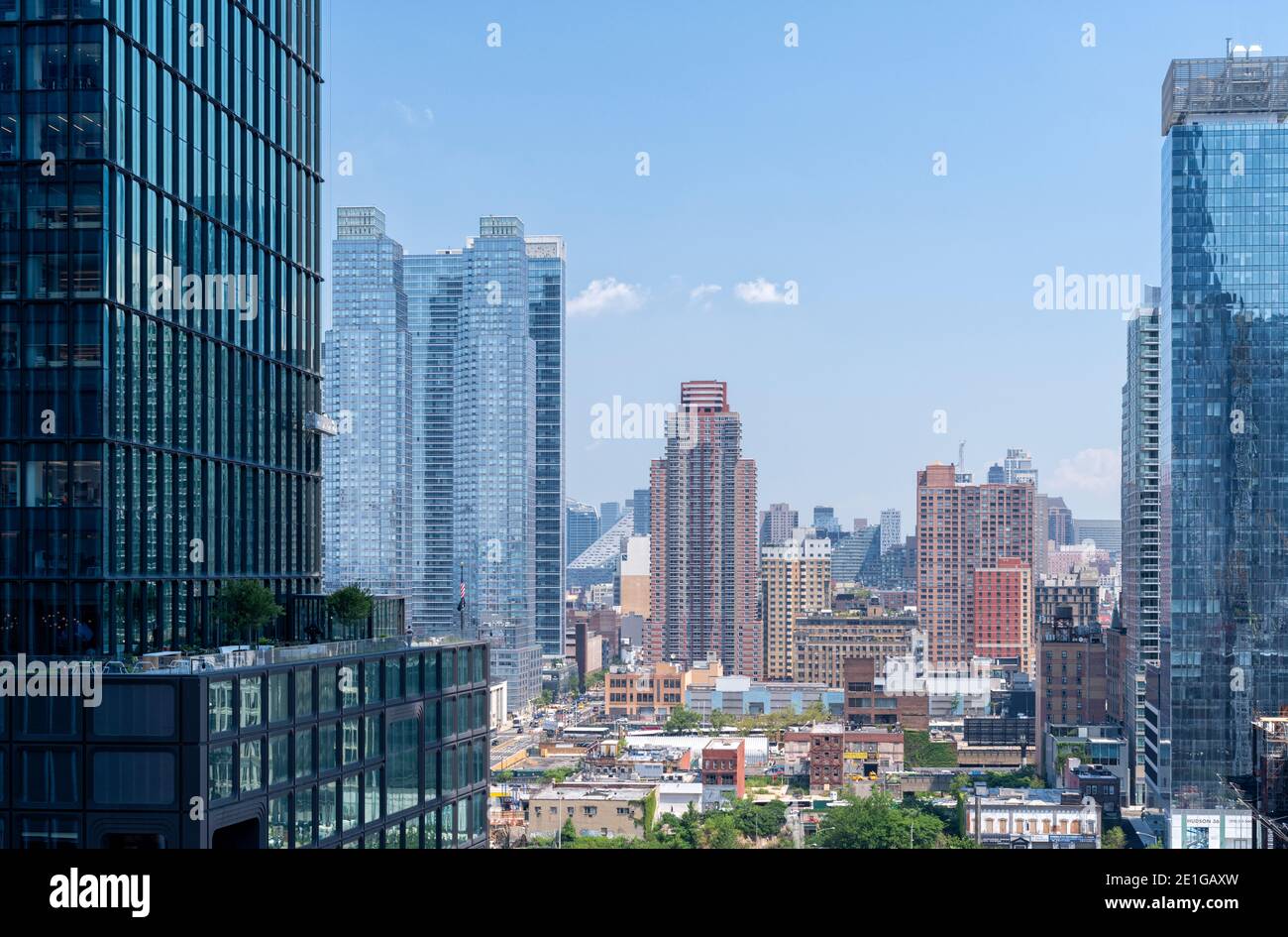 Hudson Yards (looking northward), Manhattan, New York, USA. Stock Photo
