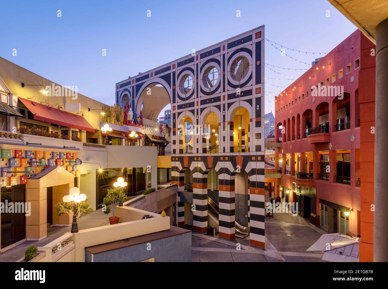 San Diego Westfield Horton Plaza Shopping Mall USA Stock Photo - Alamy