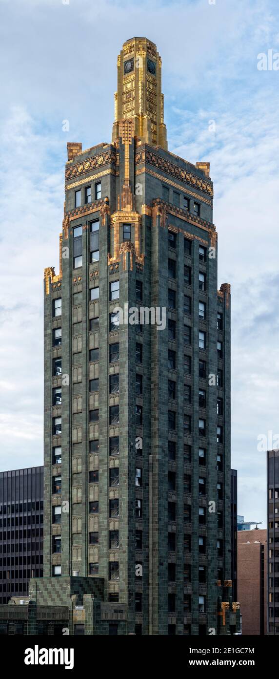 Exterior view of the Carbide & Carbon Building, 230 North Michigan Avenue, Chicago, Illinois, USA. Stock Photo