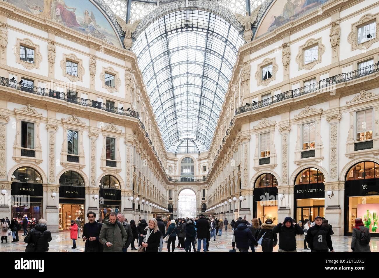 The Galleria Vittorio Emanuele II is Italy's oldest active shopping