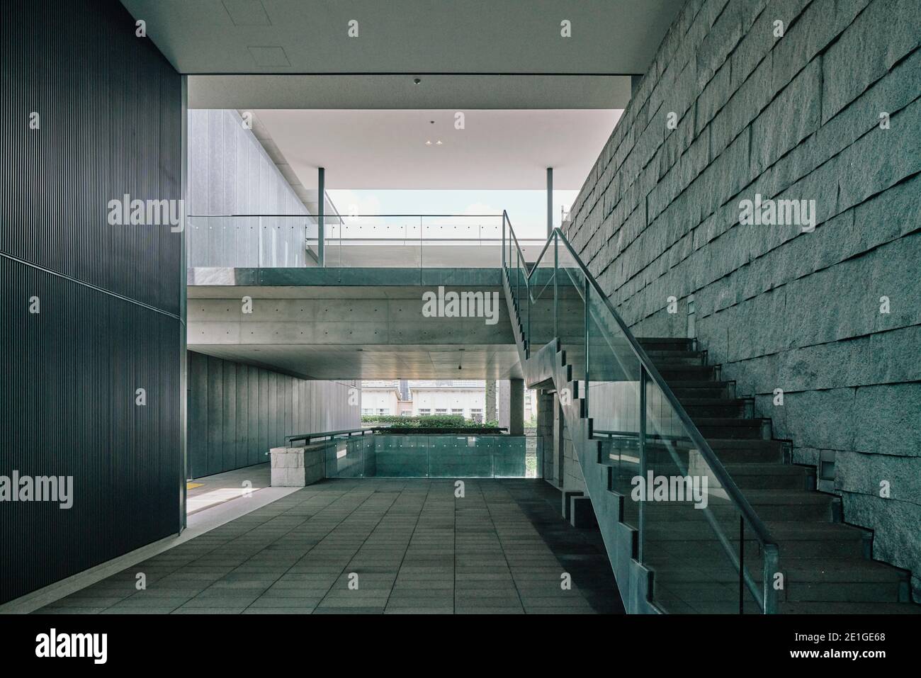 Hyogo Prefectural Museum of Art in Kobe, Japan. Stock Photo