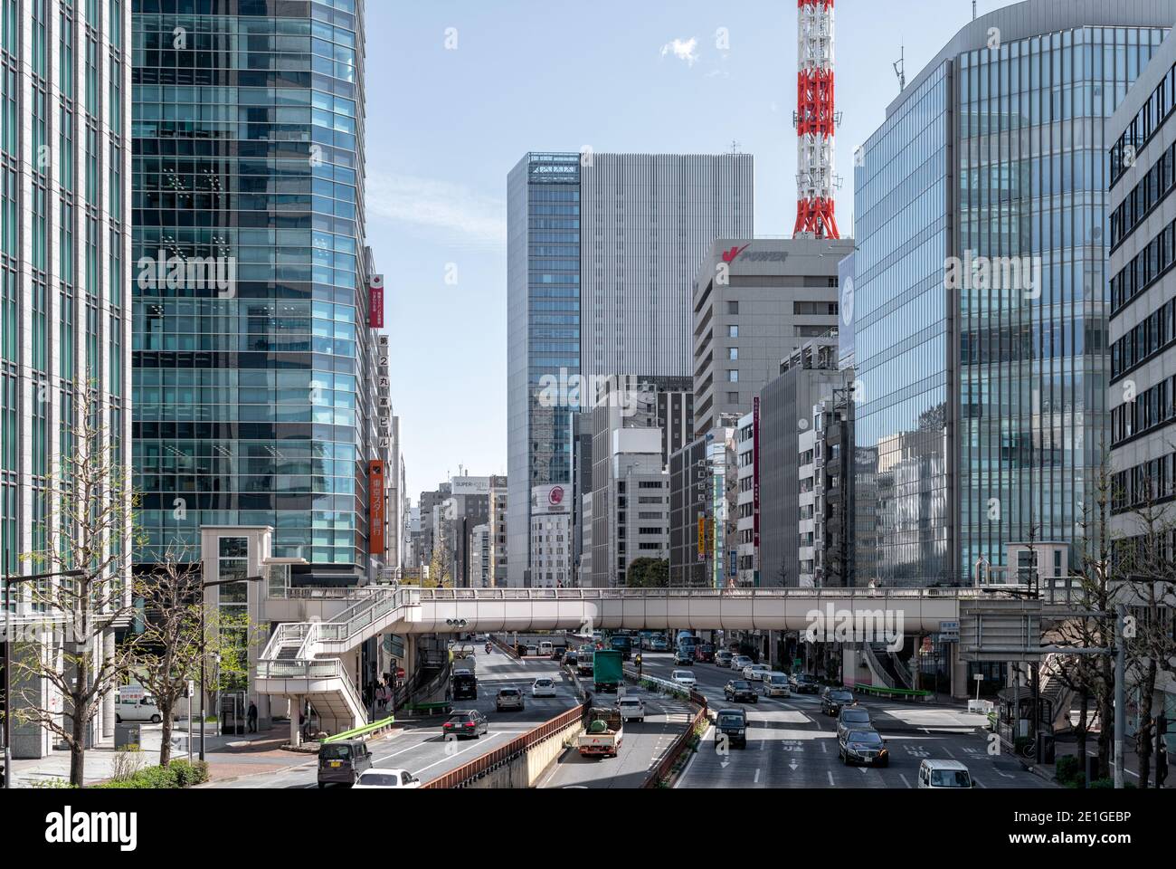 Street scene, Tokyo, Japan. Stock Photo