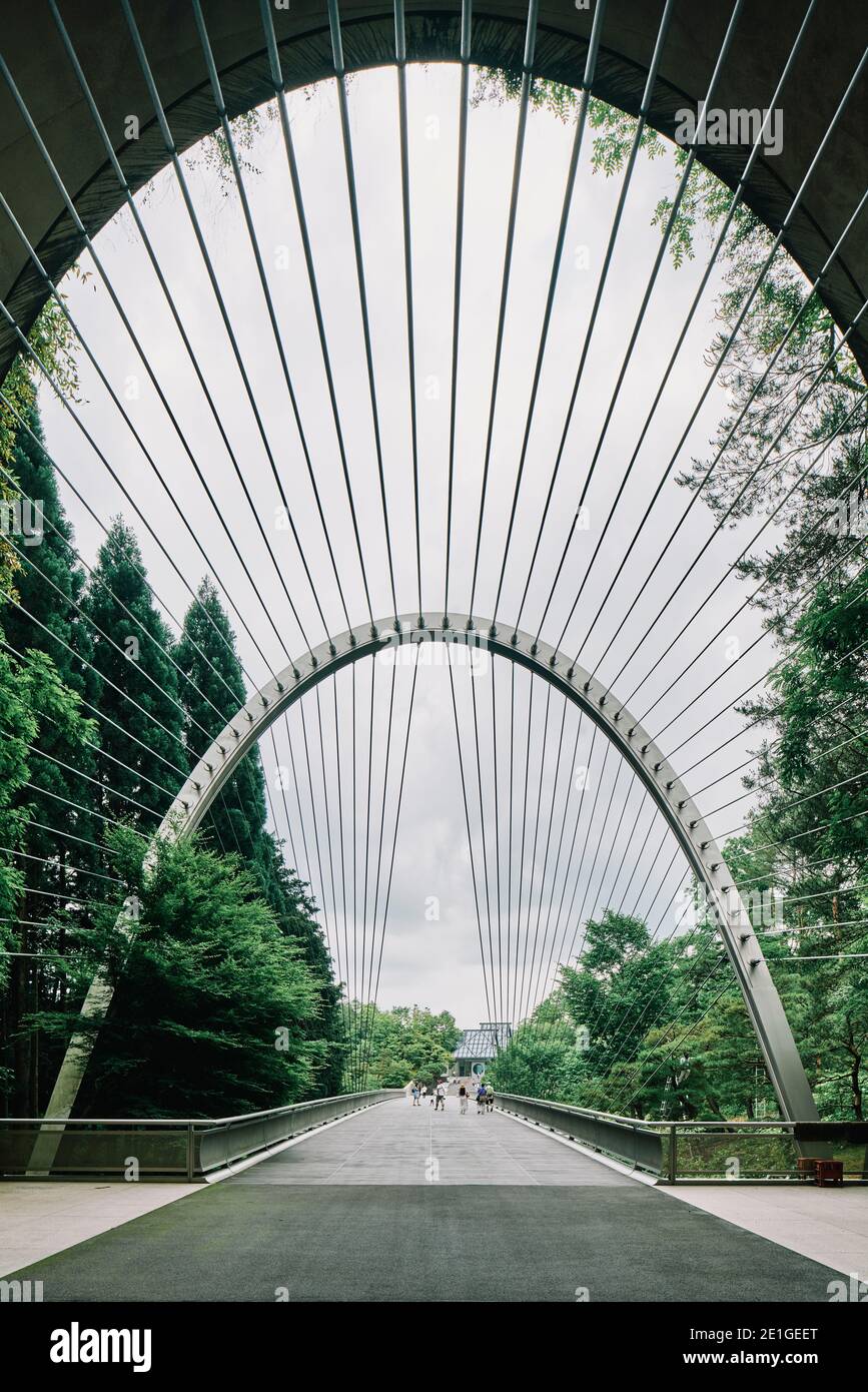 From suspension bridge to tunnel MIHO museum - Stock Photo [11335839] -  PIXTA