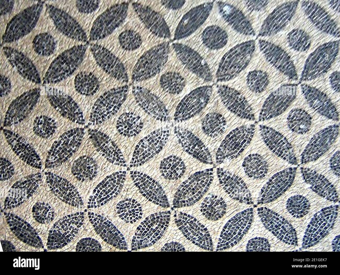 Losange mosaic from Kos Stock Photo