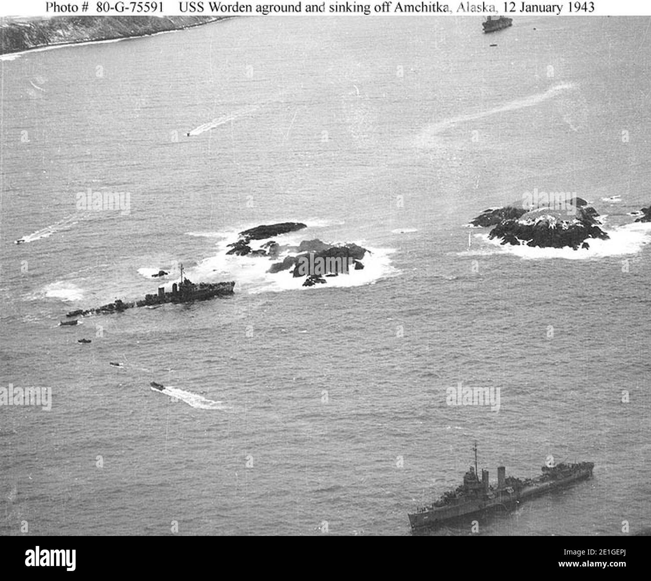 Loss of USS Worden (DD352 Stock Photo Alamy