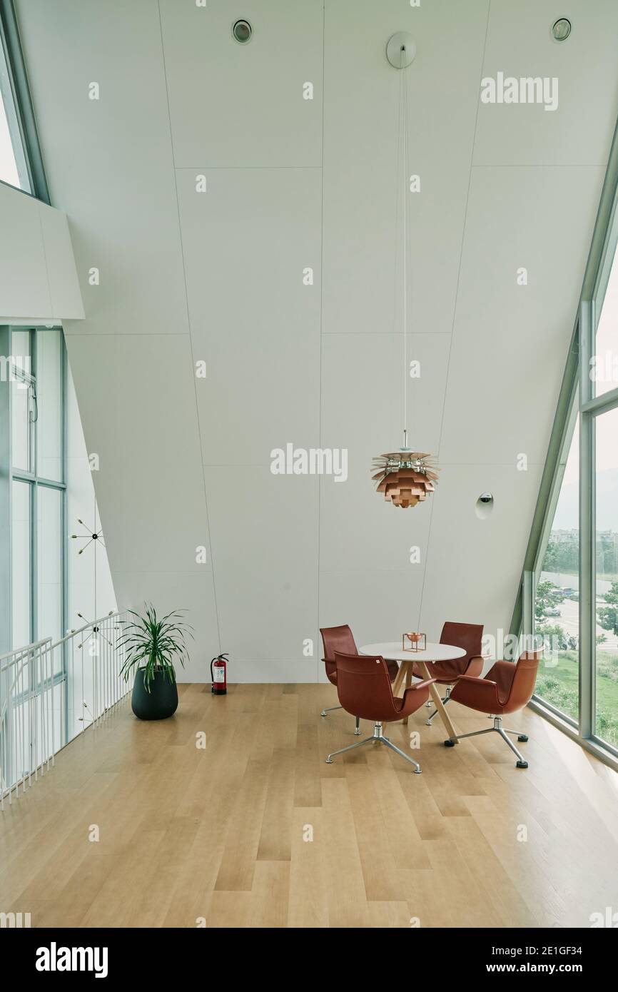 The first completed home of Hualien Residences in Hualien City on Taiwan's East Coast. Completed in 2018. Stock Photo