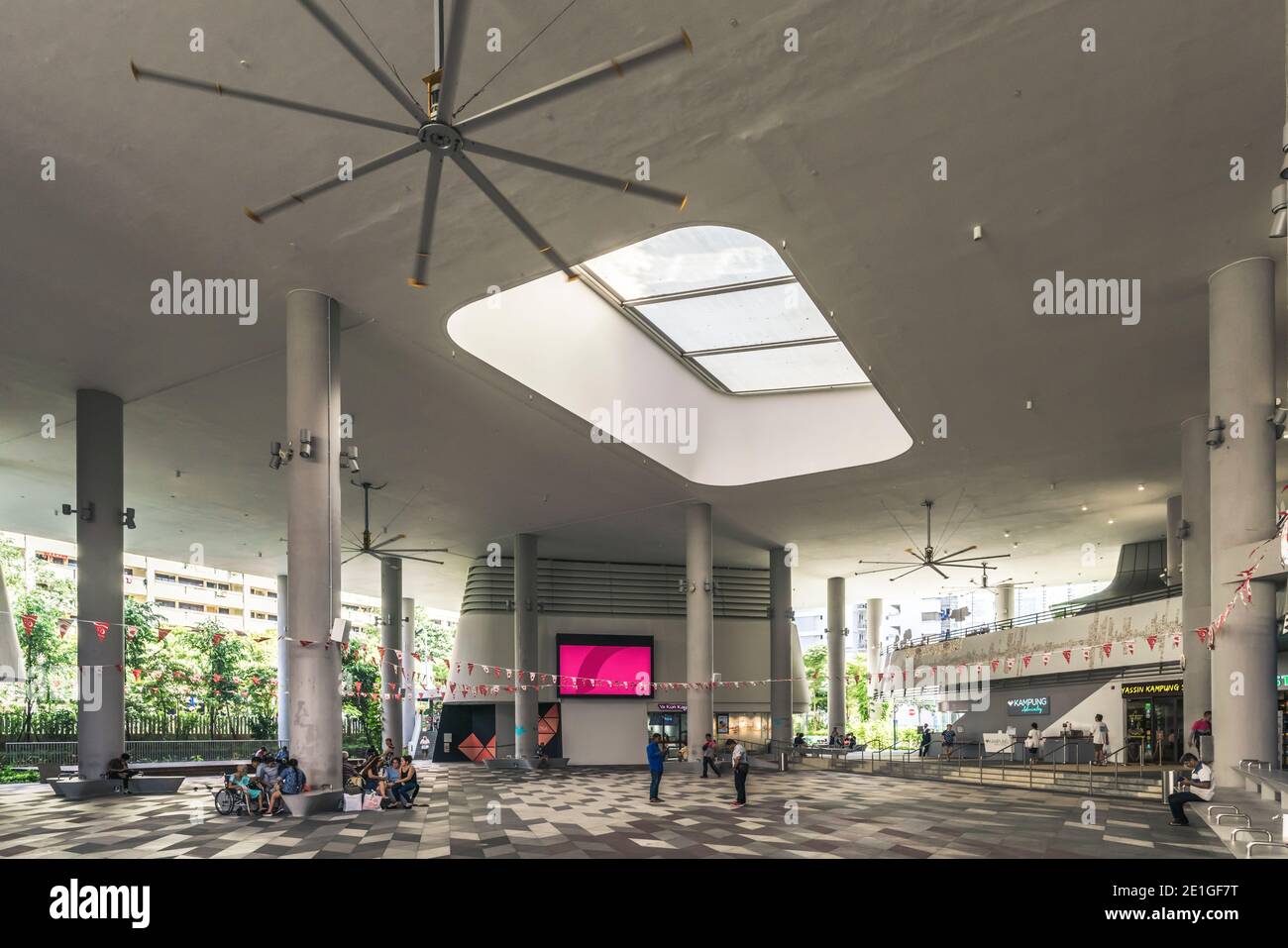 Kampung Admiralty in Singapore, a green community integrated development. World Building of the Year at the World Architecture Festival 2018 Stock Photo