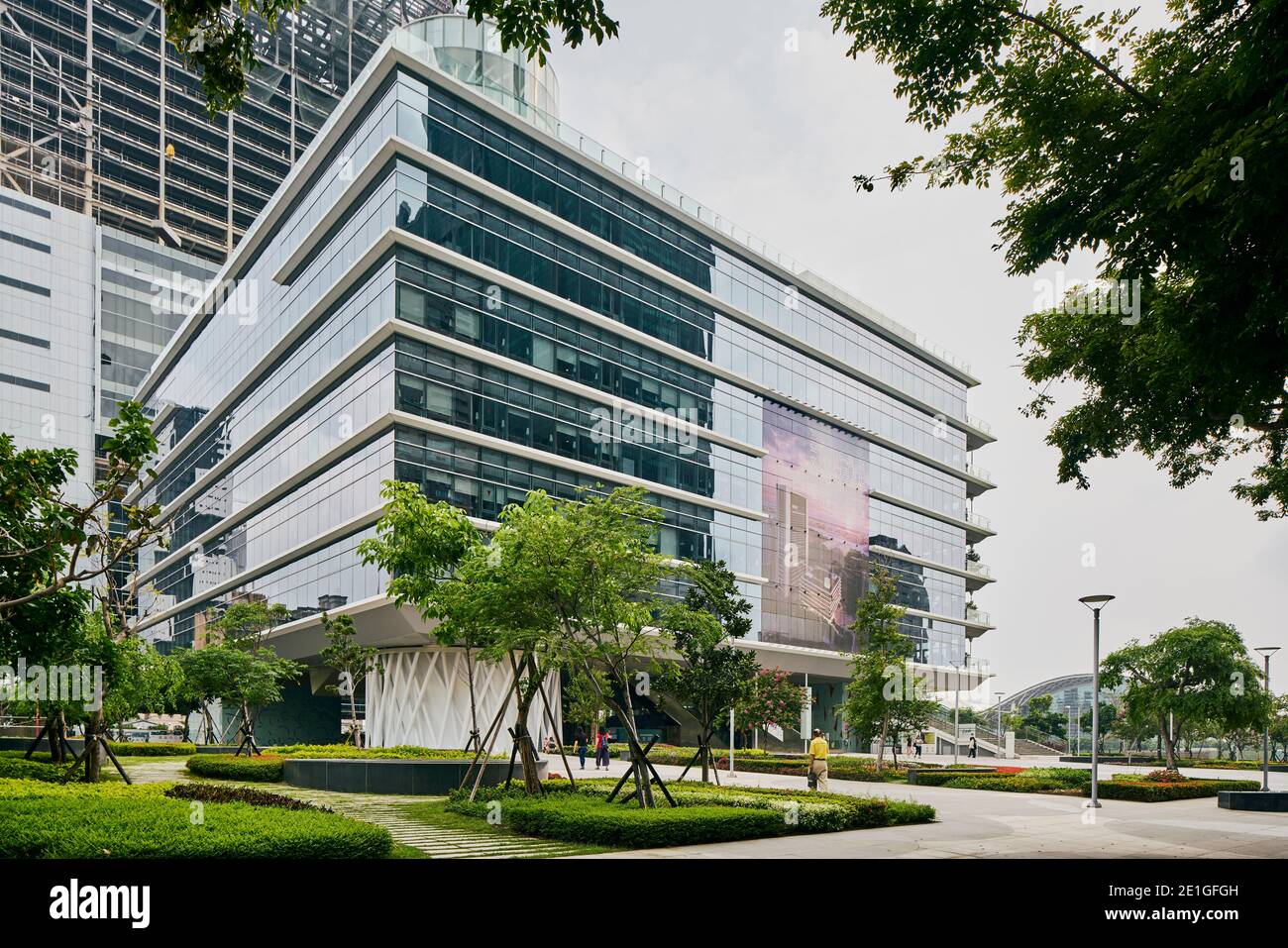 Kaohsiung Main Public Library in Kaohsiung, Taiwan. Completed in 2014. Stock Photo