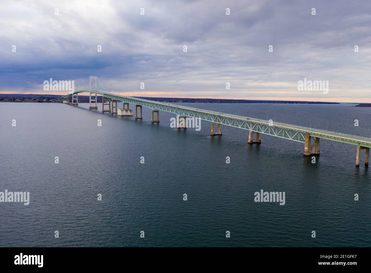 The Claiborne Pell Bridge is among the longest suspension bridges in