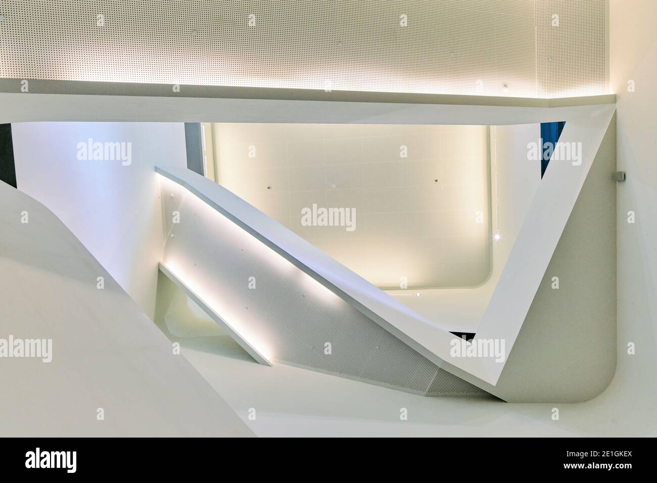 Interior view of the National Kaohsiung Centre for the Arts in Weiwuying Metropolitan Park, Kaohsiung, Taiwan. Stock Photo