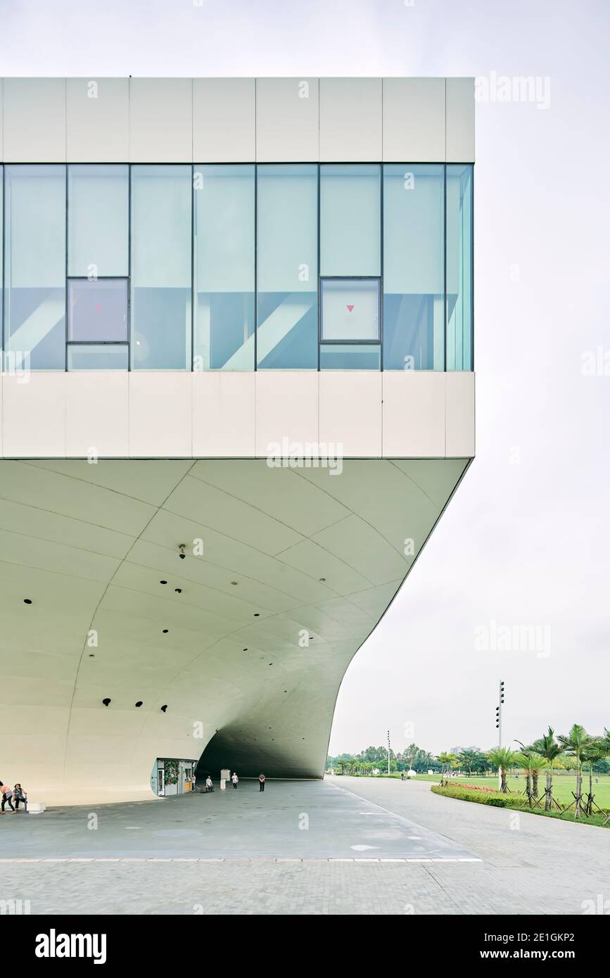 Exterior view of the National Kaohsiung Centre for the Arts in Weiwuying Metropolitan Park, Kaohsiung, Taiwan. Stock Photo