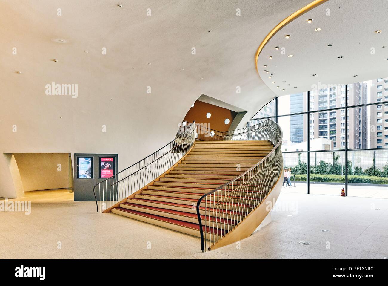 Interior view of the National Taichung Theatre in Taichung, Taiwan. Stock Photo