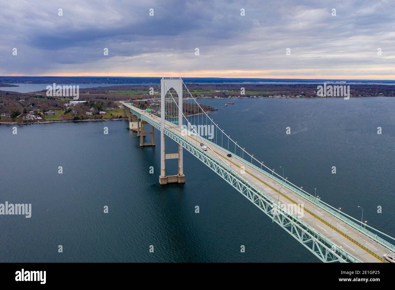 The Claiborne Pell Bridge is among the longest suspension bridges in