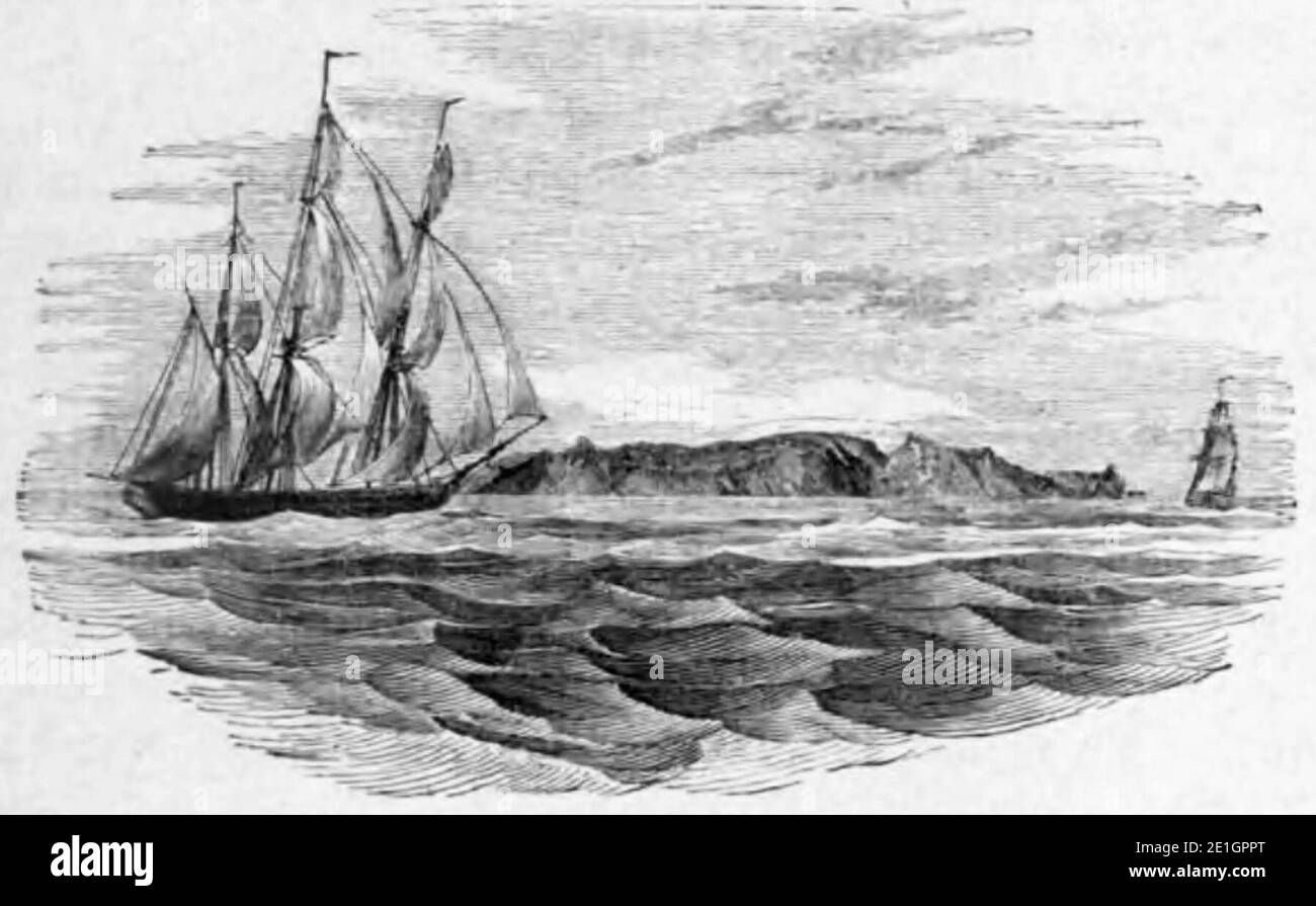 Louis Antoine de Bougainville - Voyage de Bougainville autour du monde (années 1766, 1767, 1768 et 1769), raconté par lui-même, 1889 (p297 crop). Stock Photo