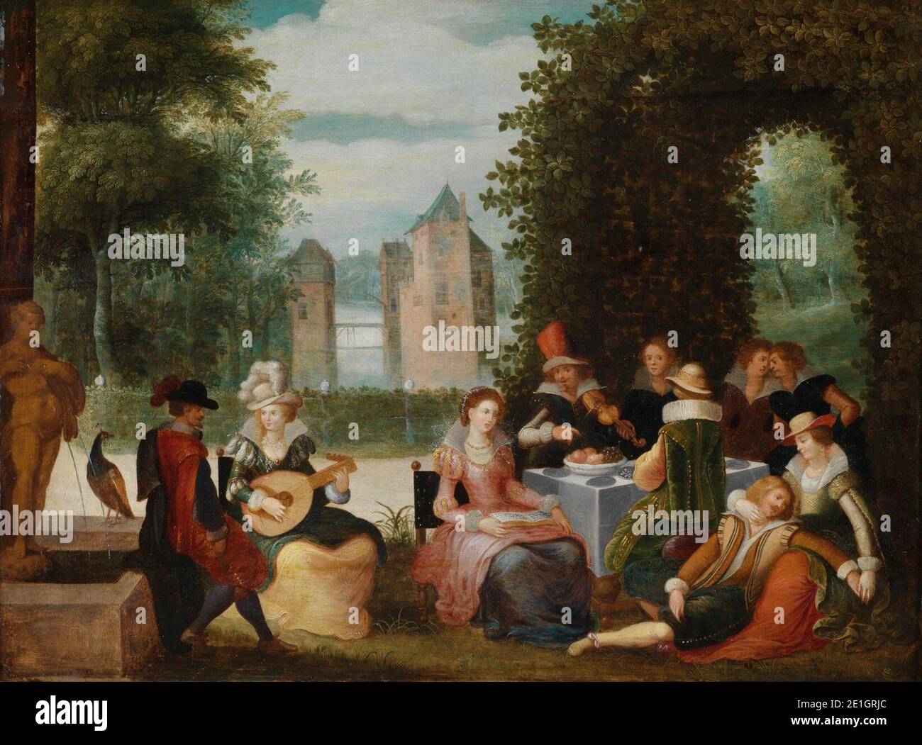 Louis de Caullery Musizierende Gesellschaft Stock Photo Alamy