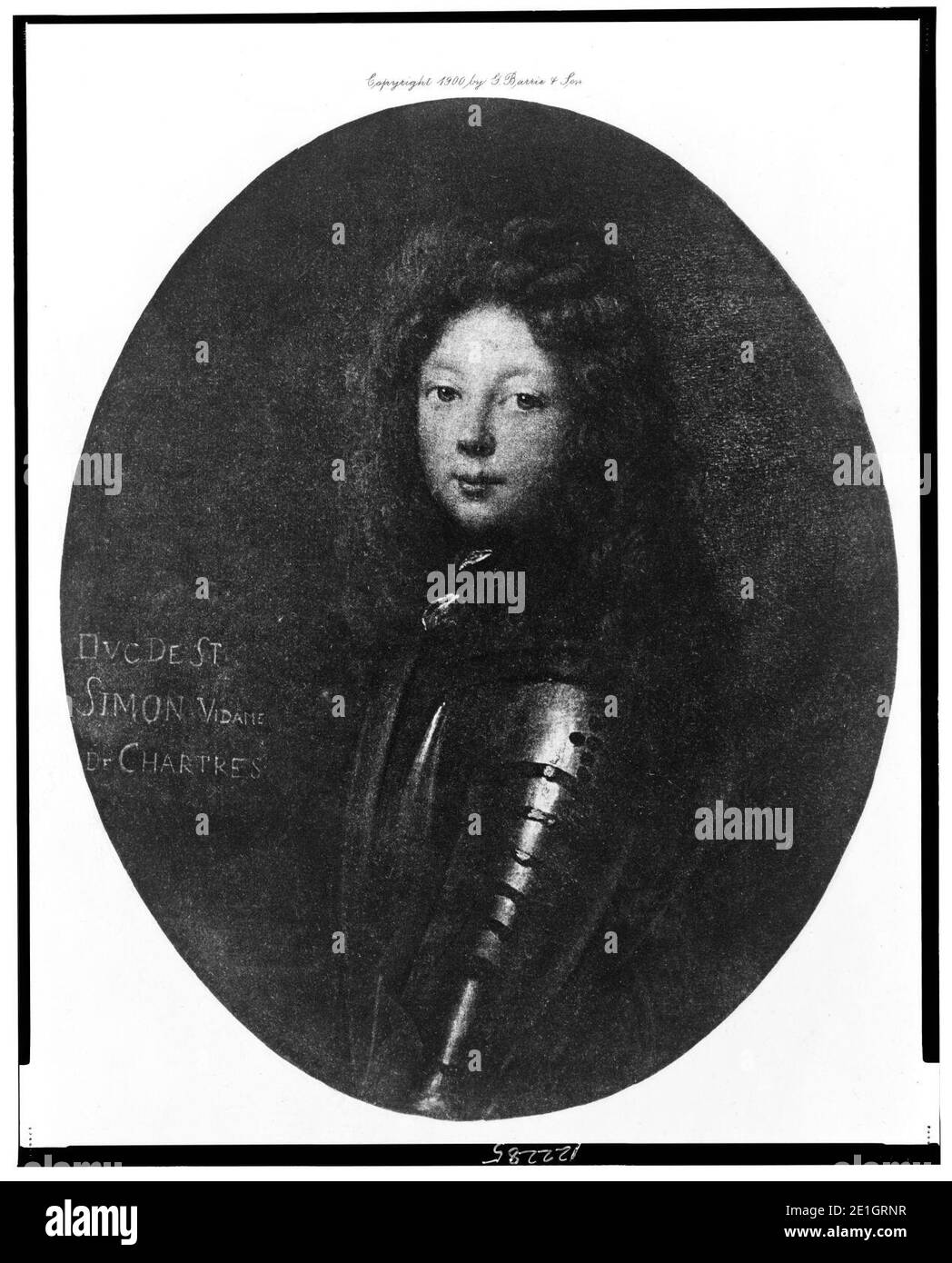 Louis de Rouvroy, duc de Saint-Simon, half-length portrait, facing ...