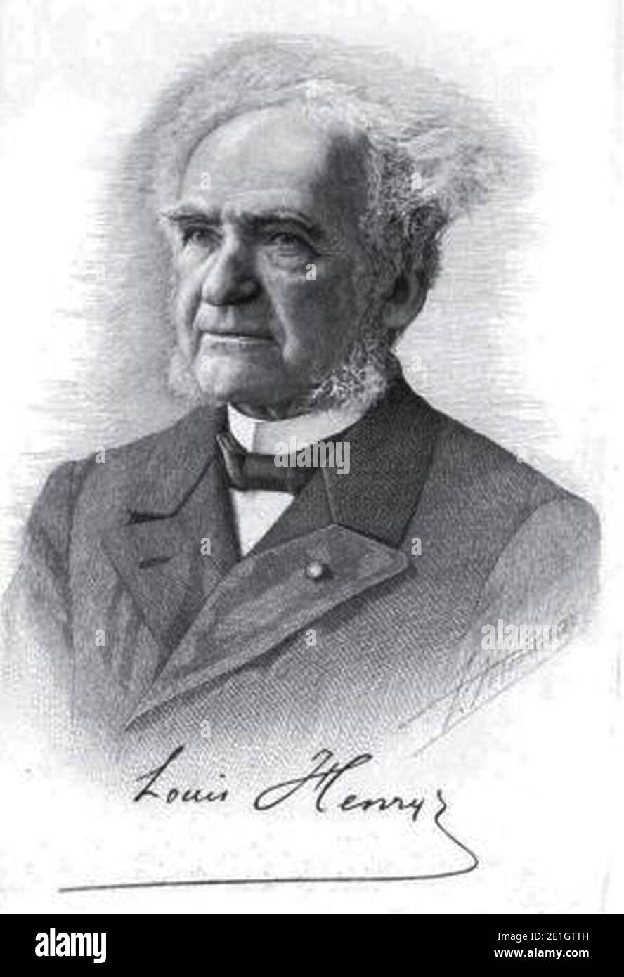 Louis Henry (1834-1913). Stock Photo