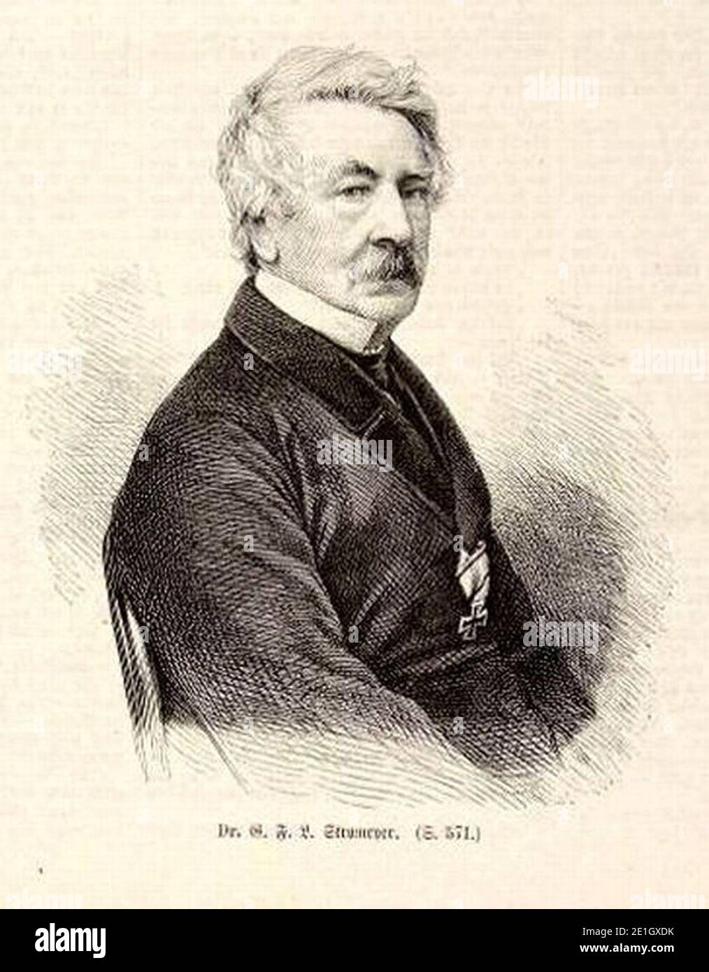 Louis Stromeyer (1804-1876). Stock Photo