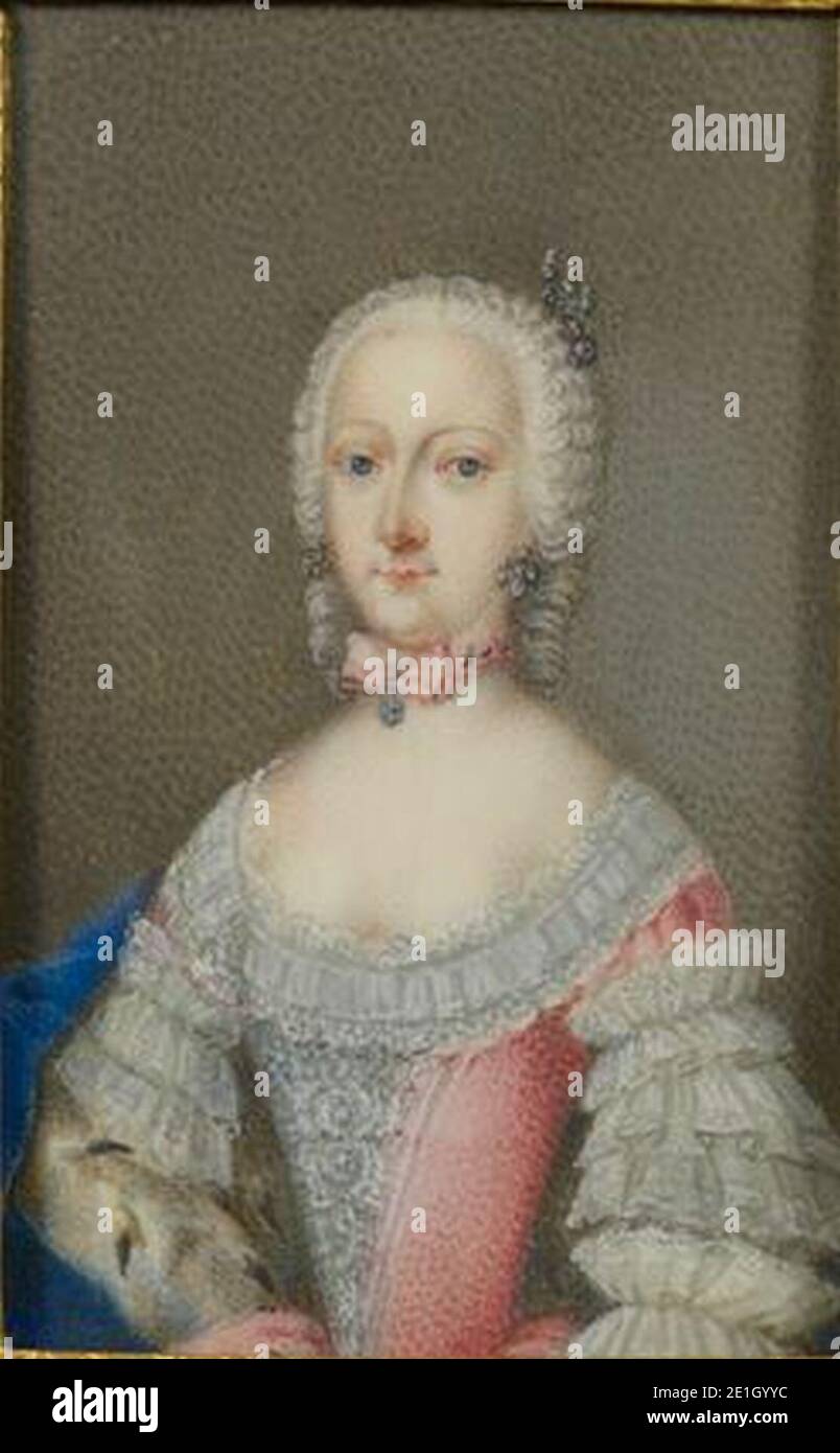 Louisa, Duchess of Saxe-Hildburghausen (1726-1756). Stock Photo