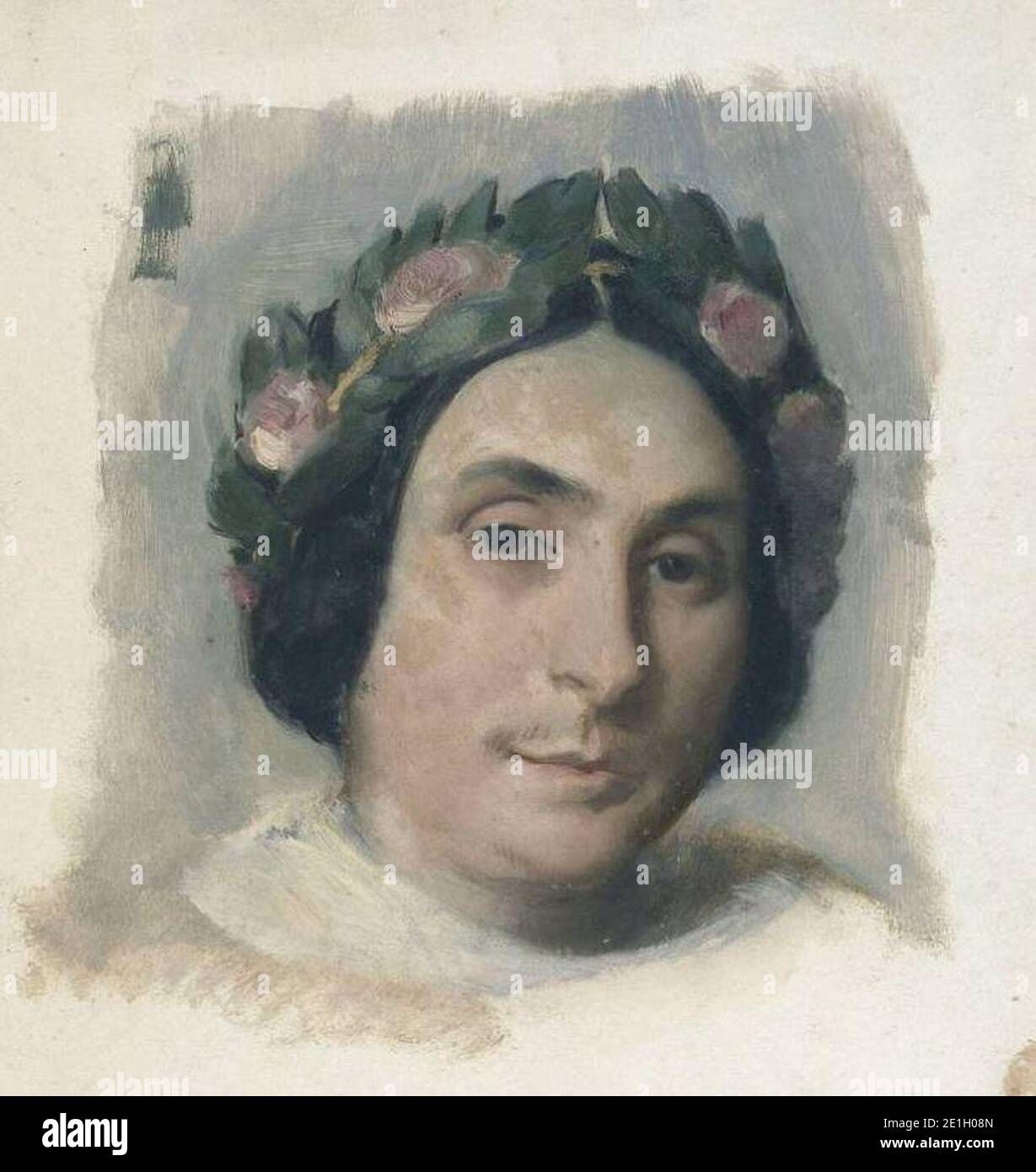 Louise Bertin by Victor Mottez Stock Photo Alamy