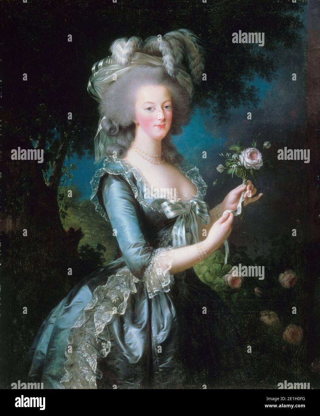Louise Elisabeth Vigée-Lebrun - Marie-Antoinette dit « à la Rose » Stock Photo