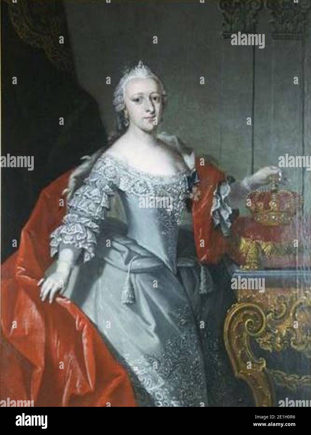 Louise of Denmark duchess of Saxe-Hildburghausen. Stock Photo