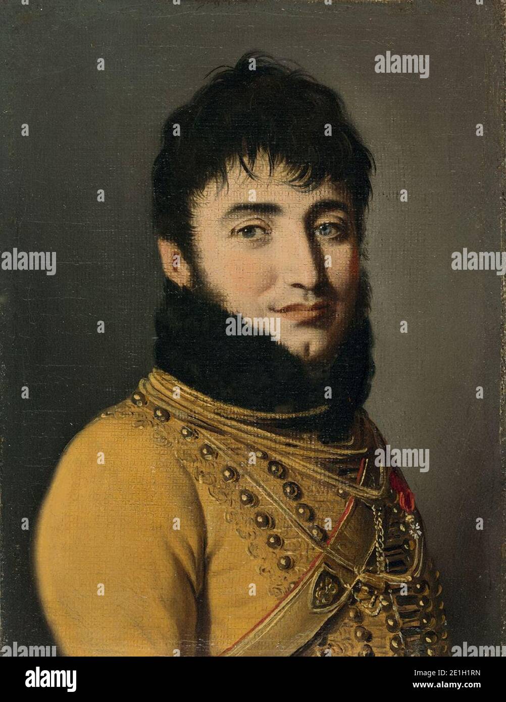 Louis-Leopold Boilly - Portrait of Rene Poudret de Sevret (1775-1851). Stock Photo