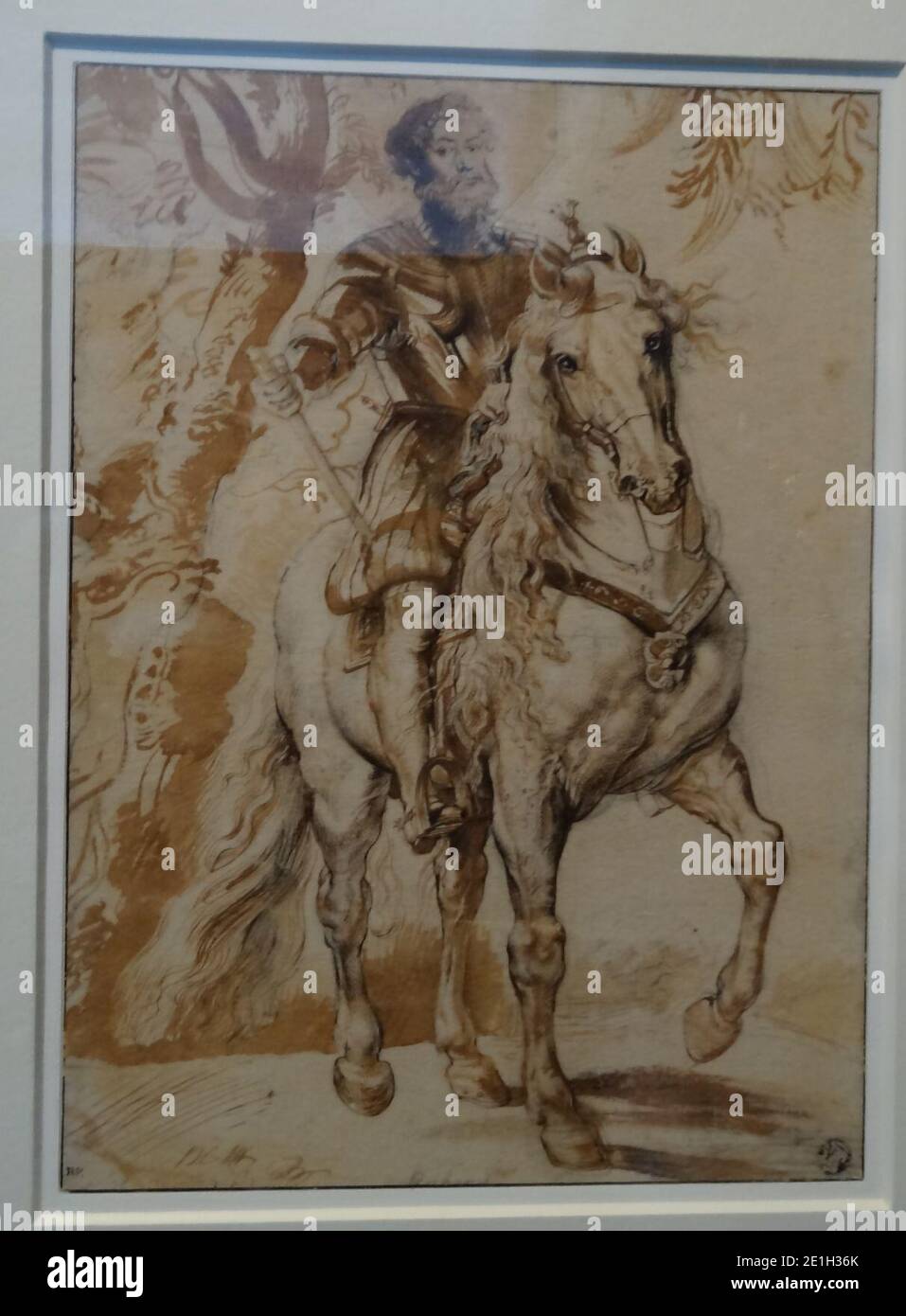 Louvre-Lens - L'Europe de Rubens - 017 - Francisco de Sandoval y Rojas, duc de Lerme, à cheval. Stock Photo