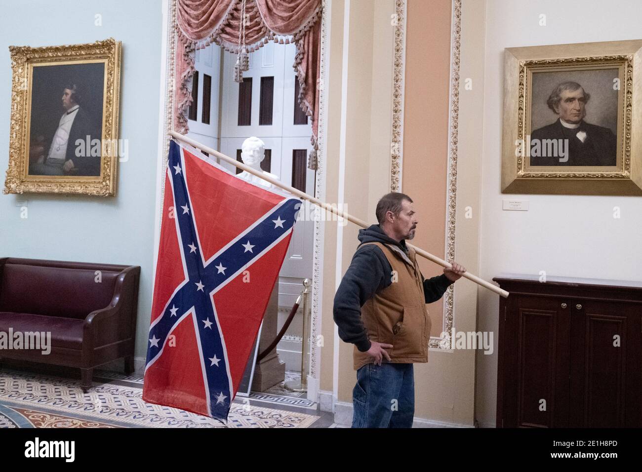 January 6 capitol confederate flag hi-res stock photography and images ...