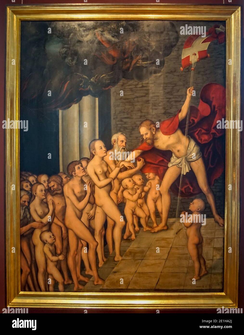 Lucas Cranach der Ältere-Passionszyklus-Christus in der Vorhölle-4712. Stock Photo