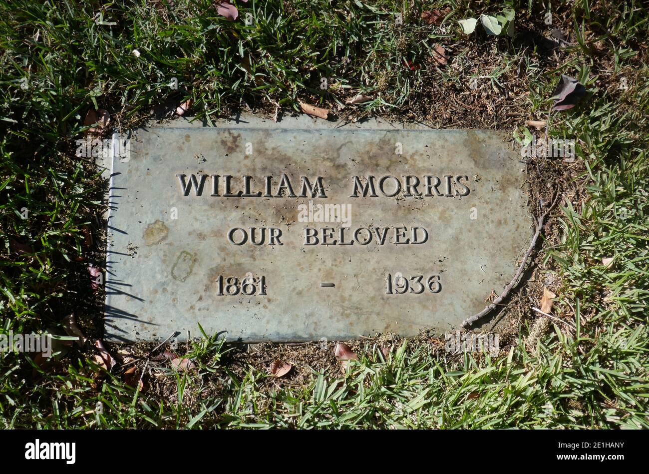 Los Angeles, California, USA 30th December 2020 A general view of atmosphere of actor William Morris Grave at Hollywood Forever Cemetery on December 30, 2020 in Los Angeles, California, USA. Photo by Barry King/Alamy Stock Photo Stock Photo