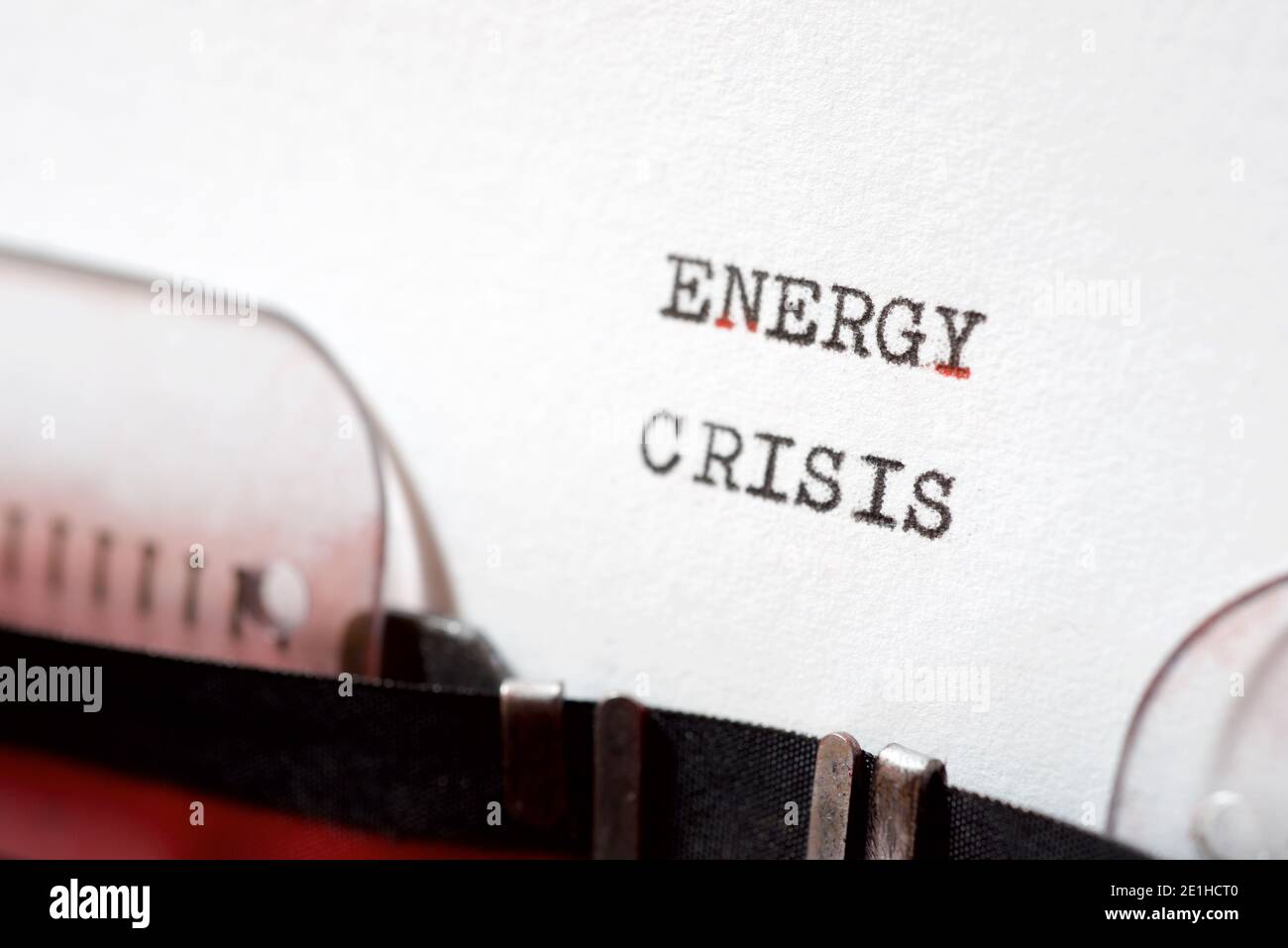 Energy crisis phrase written with a typewriter Stock Photo - Alamy
