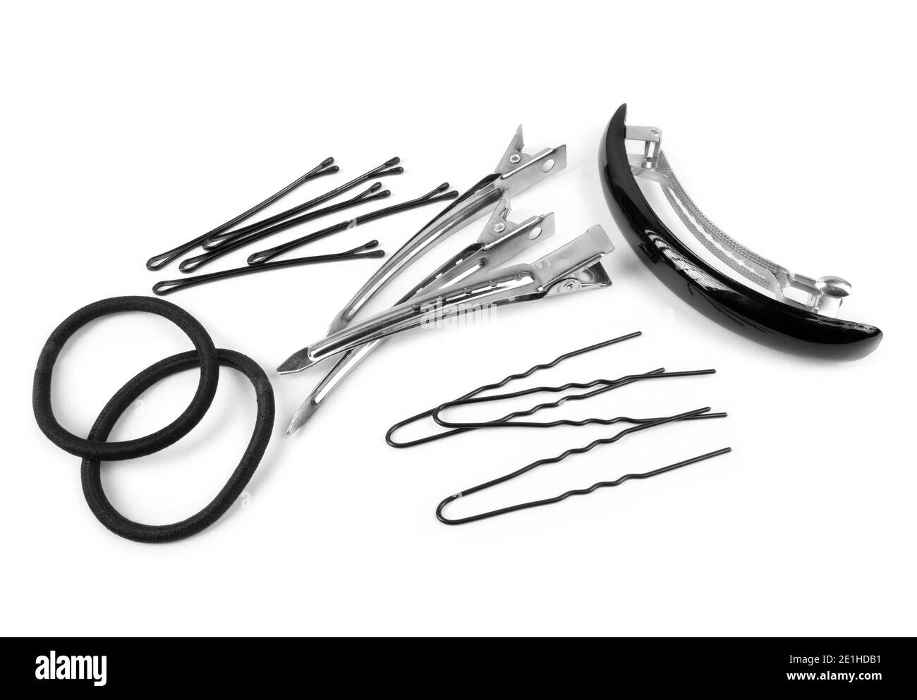Hair accessories on white background Stock Photo Alamy