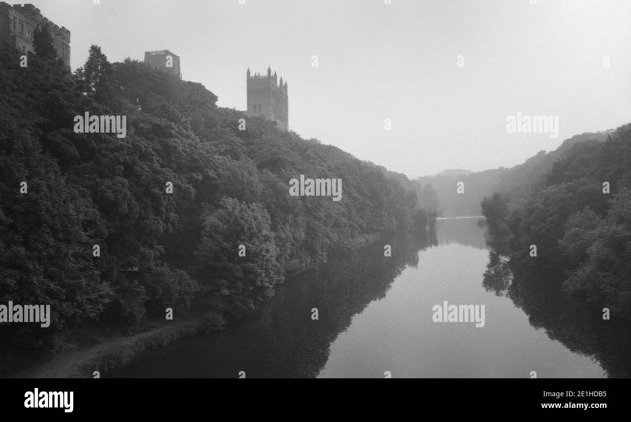 Durham Cathedral and River Wear circa 1972 Stock Photo