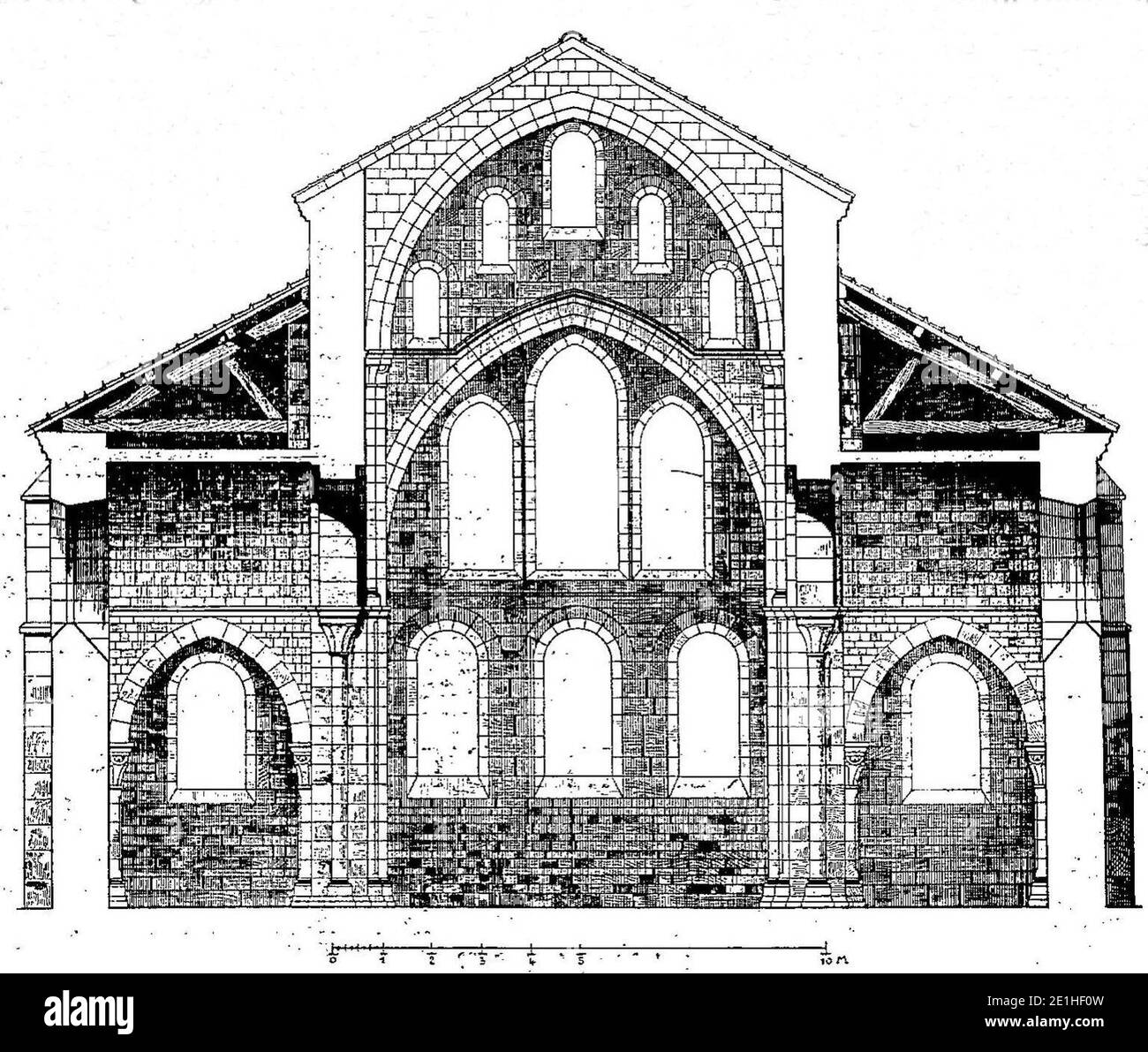Lucien Bégule - L'abbaye de Fontenay et l'architecture cistercienne page 018 1. Stock Photo