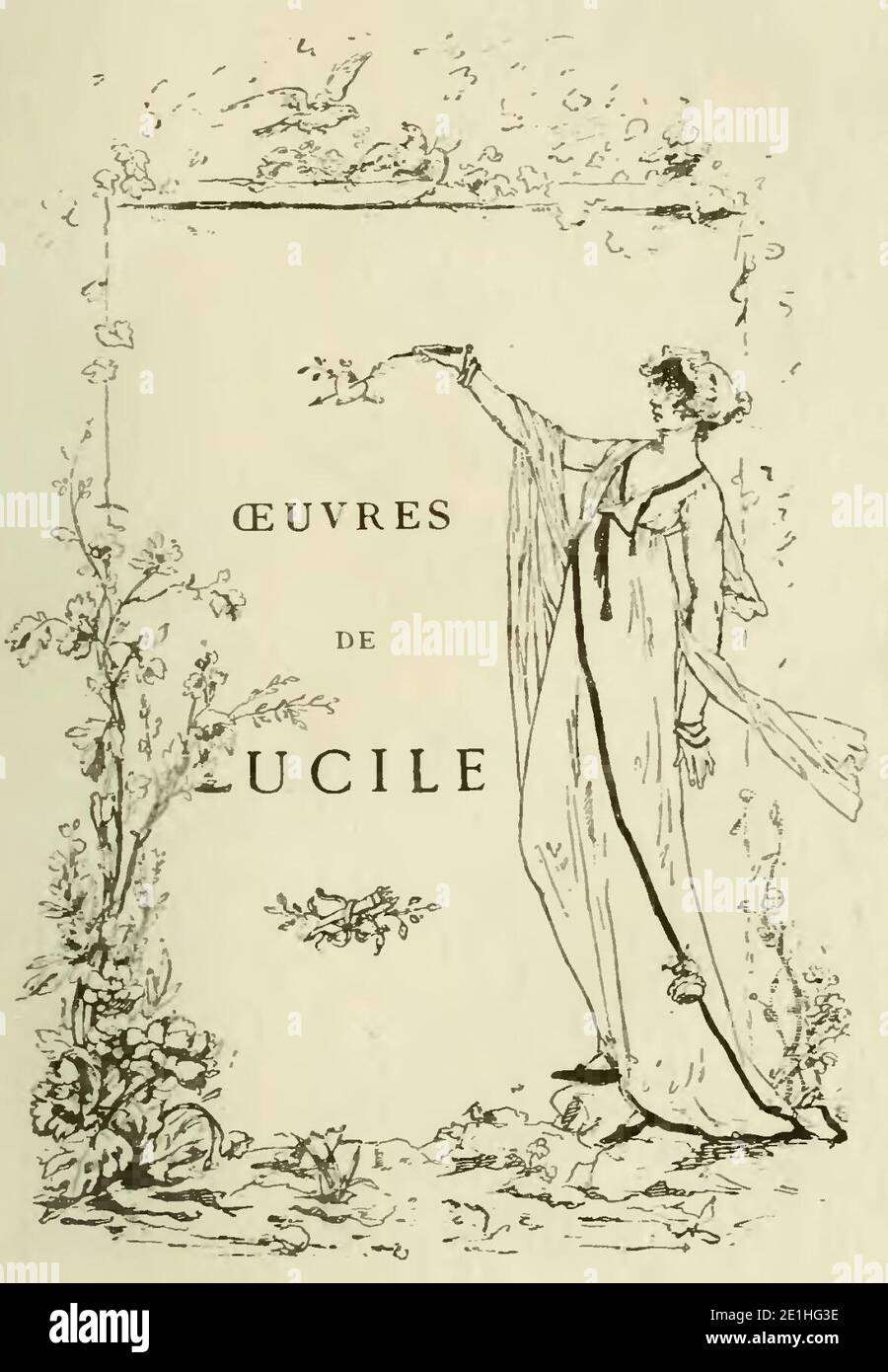 Lucile de Chateaubriand, ses contes, ses poèmes, ses lettres (page 67 crop). Stock Photo