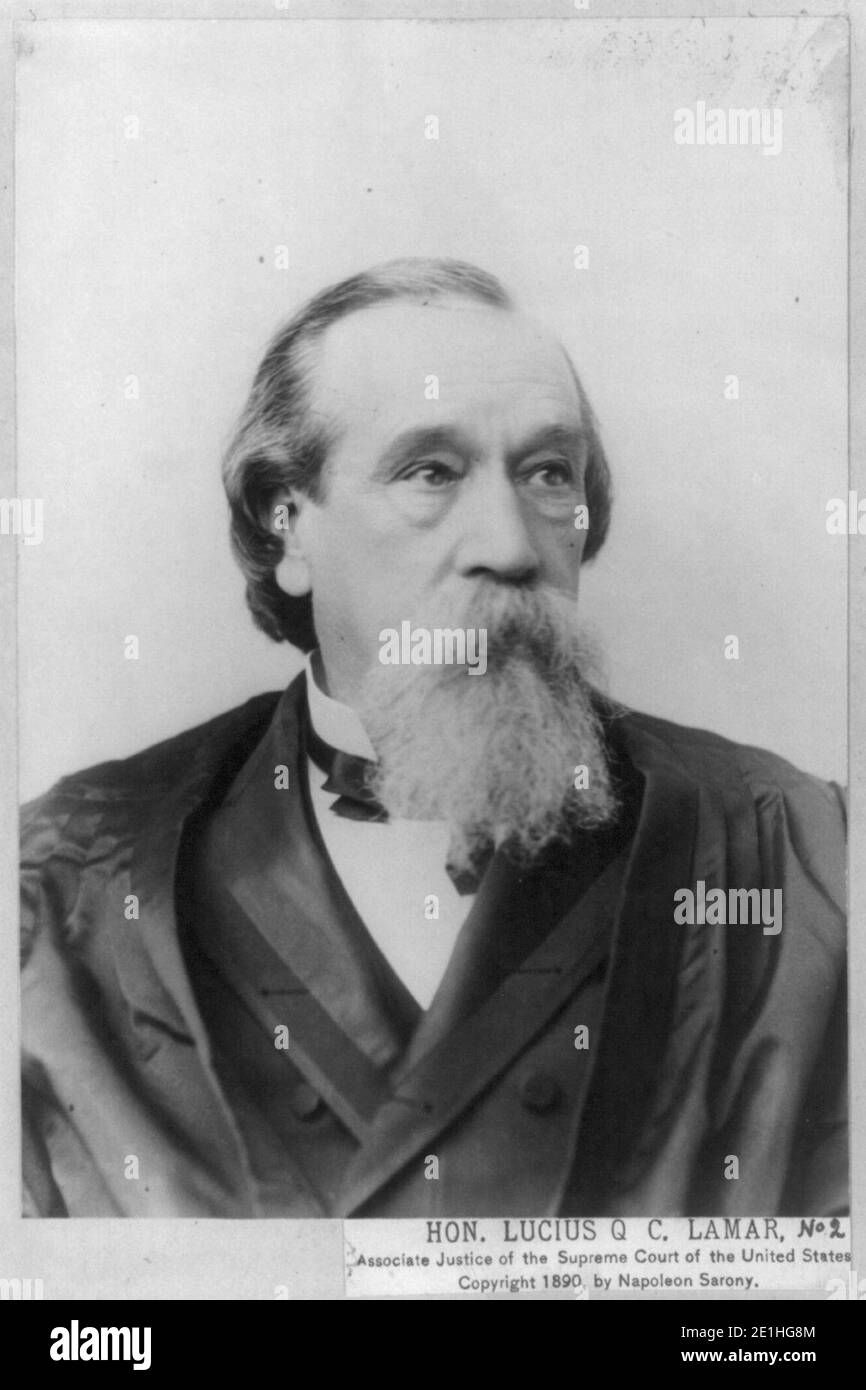 Lucius Quintus Cincinnatus Lamar, 1825-1893 Stock Photo
