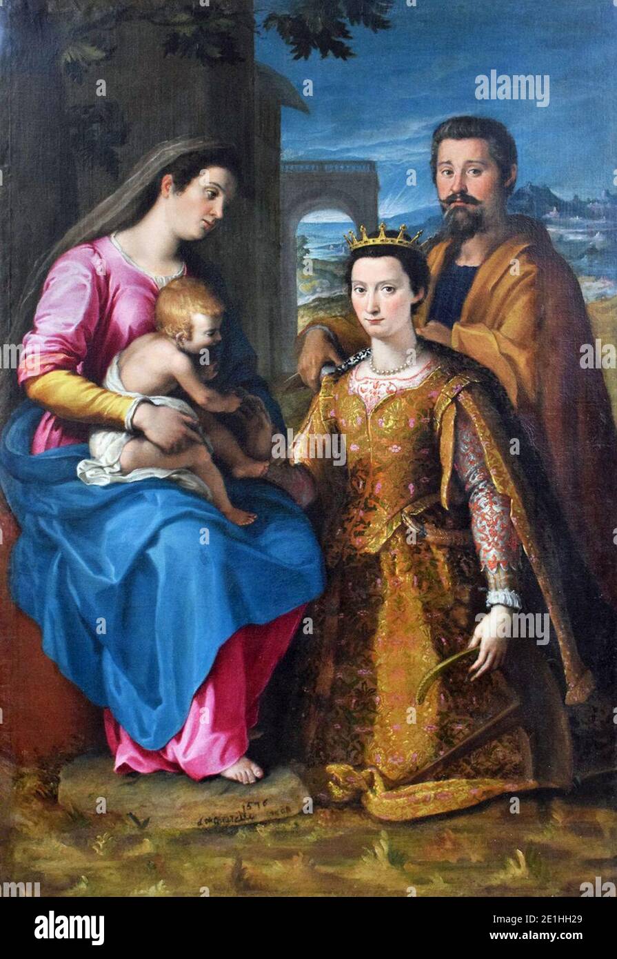 The mystical marriage of saint catherine hi-res stock photography and ...