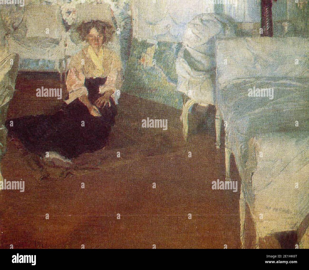 Ludmila Burluk by Isaak Brodsky (1906 Stock Photo - Alamy