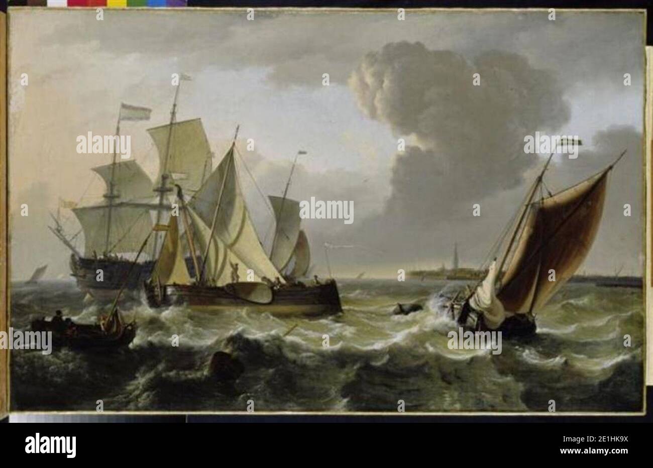 Ludolf Bakhuizen Schepen op de rede van Enkhuizen Stock Photo Alamy