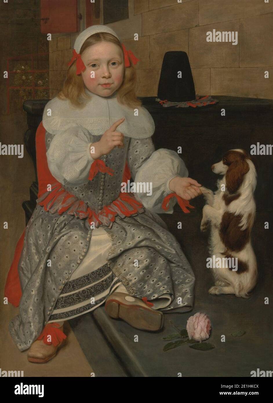 Ludolf de Jongh Boy teaching a Dog VMFA 6354 v1 KW x742x1024 Stock