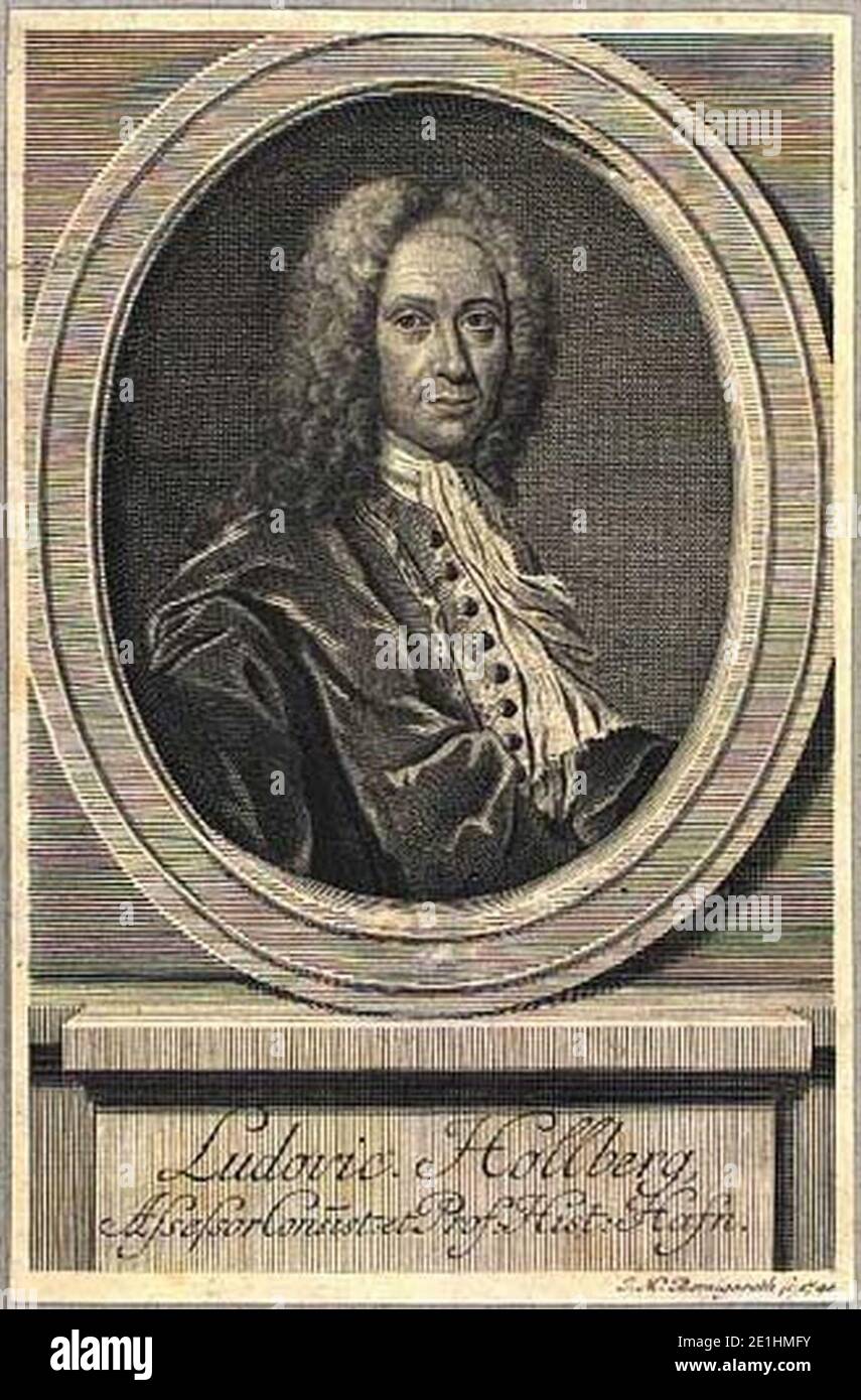 Ludvig Holberg 1744 Stock Photo - Alamy