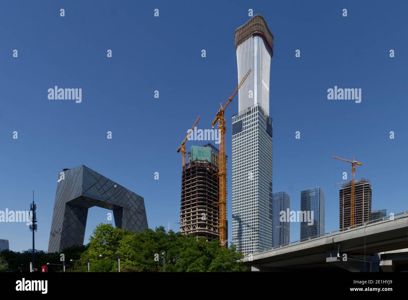 Modern business district of Beijing, China Stock Photo - Alamy