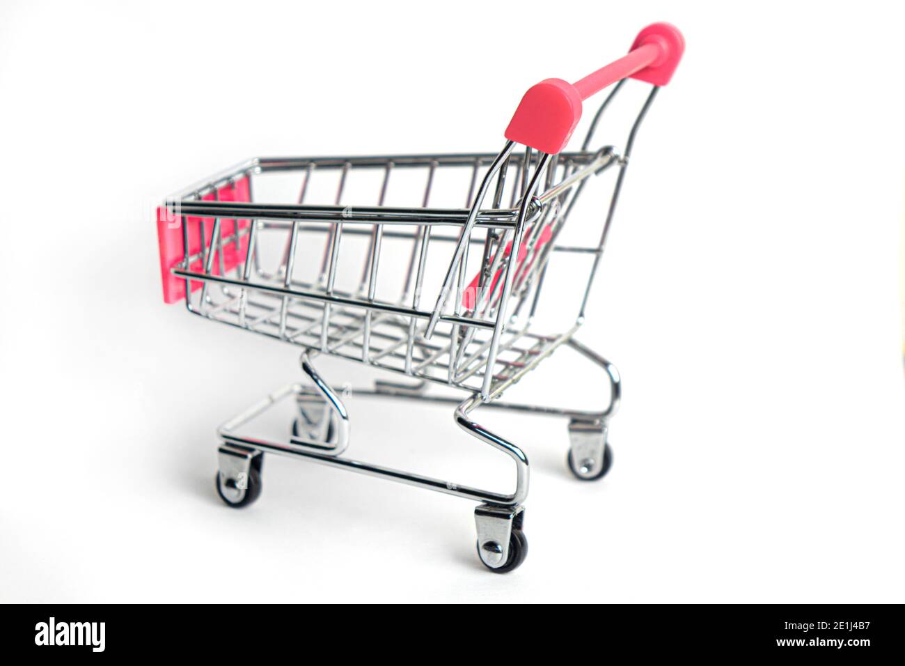 Shopping cart isolated on white background. Business concept. Stock Photo